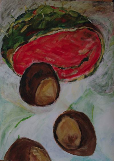 Kastanien © Regula Kohler, 100x70
