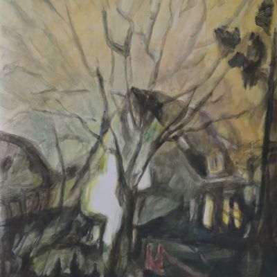 Winterhaus © Regula Kohler, 50x70